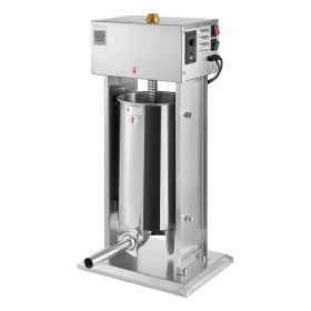 VEVOR Electric Sausage Stuffer, 33 LBS / 15 L Vertical Meat Stuffer, Stepless Speed Control and Foot Pedal