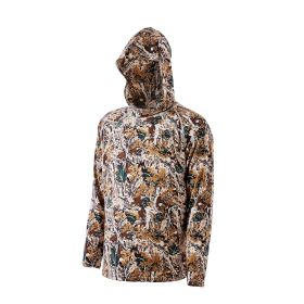 VEVOR Camo Hoodie, Large Size, Men Pullover Hooded Sweatshirt, Moisture Wicking & Breathable, Quick-dry, Hiking Fishing Shirt with Hood
