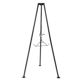 VEVOR Tripod Deer Hoist, 500 lbs Load Capacity, Hunting Game Hoist Winch Lift with Gambrel & Manual Winch