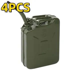 4 PCS 20L Portable American Fuel Oil Petrol Storage Can Army Green (Option: defaulttitle)